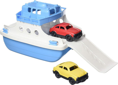 Green Toys Eco-Friendly Ferry Boat with 2 Mini Cars - 100% Recycled Plastic