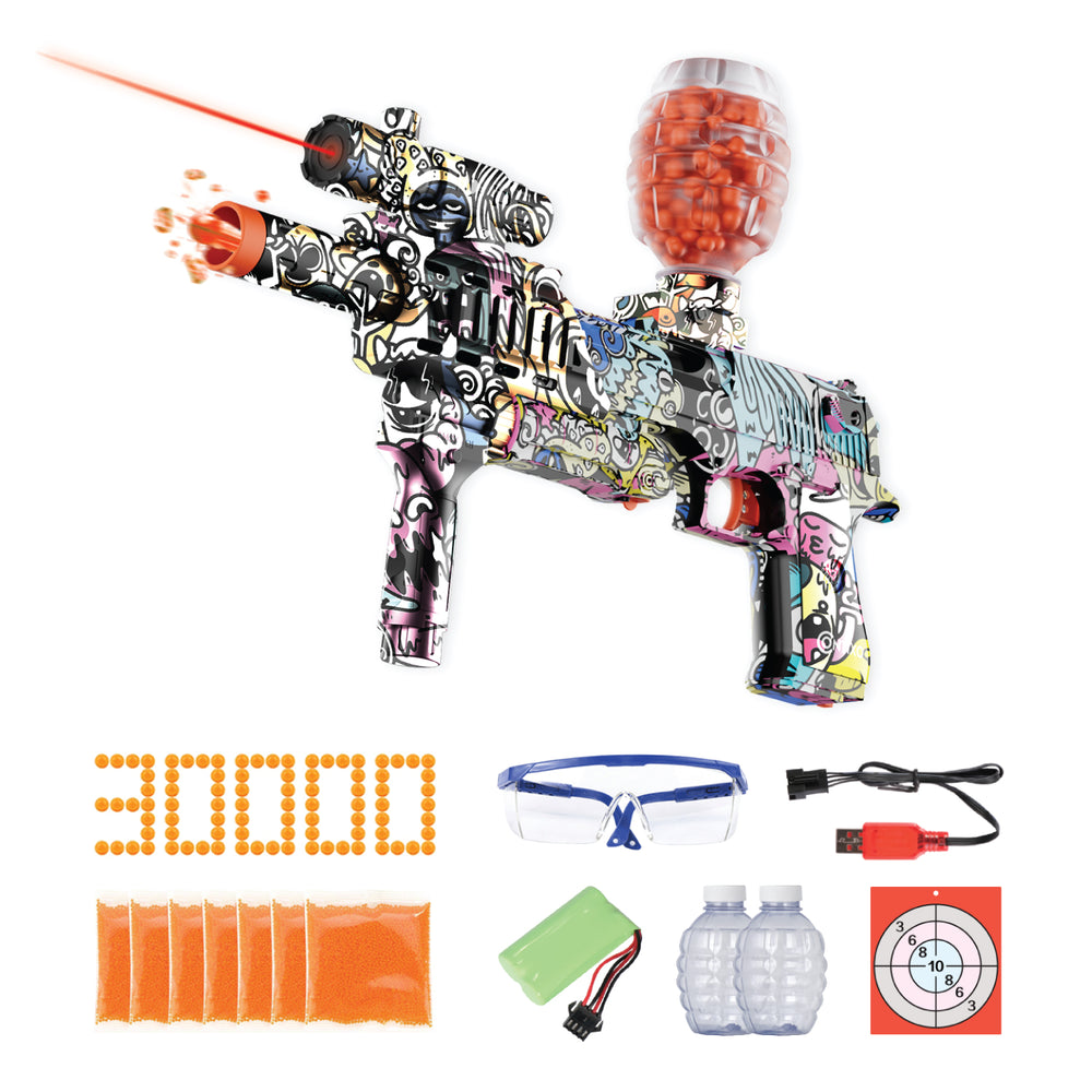 Contixo GB1 Graffiti Automatic Gel Ball Blaster - 30,000 Eco-Friendly Beads