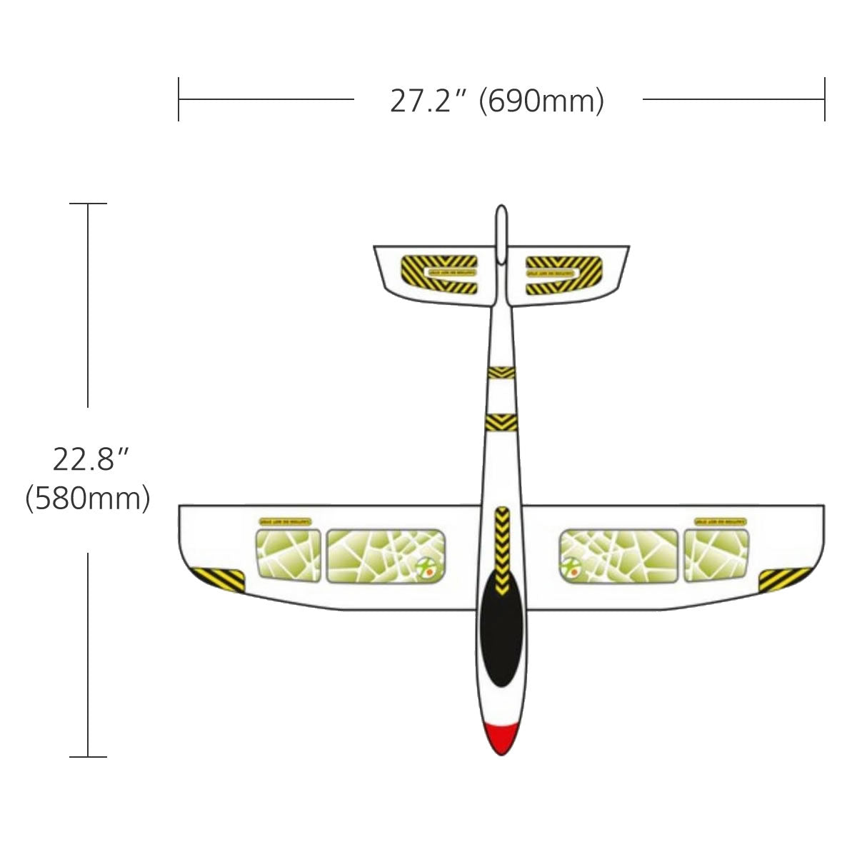 Terra Kids Maxi Hand Glider - Durable 22" Foam Aircraft