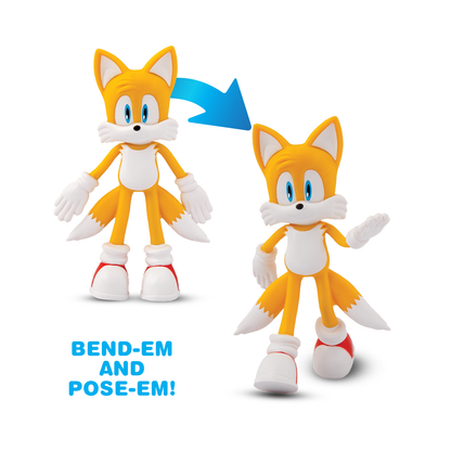 Bend-Ems Sonic The Hedgehog Tails Poseable Action Figure