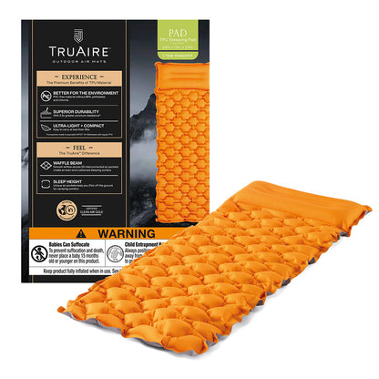 Intex TruAire 4.5" Inflatable Sleeping Pad with Built-In Pillow