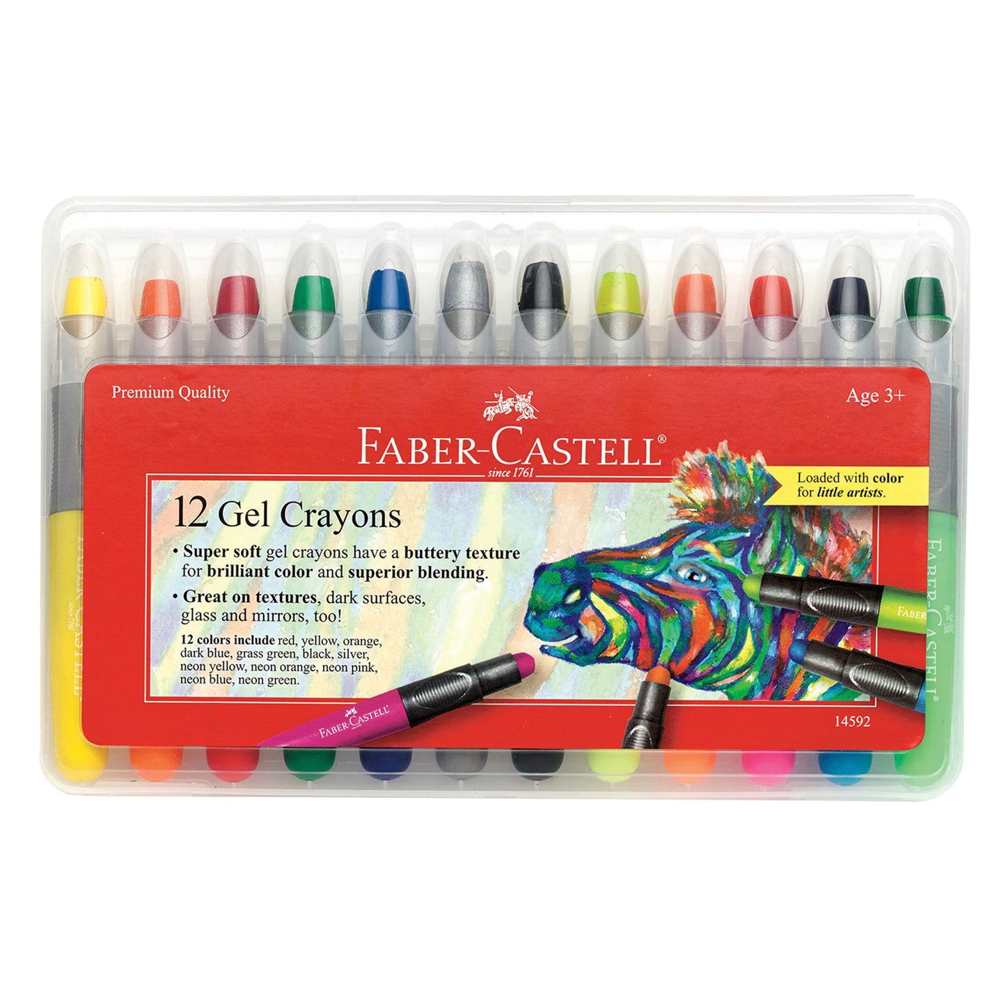 Faber-Castell Gel Crayons, 12 Count