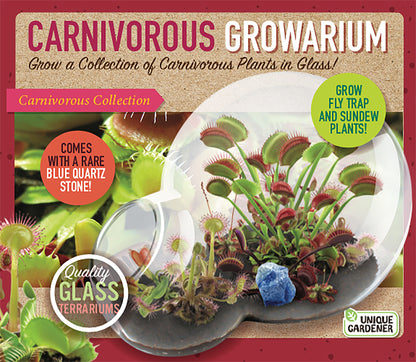 Carnivorous Growarium Deluxe Terrarium Kit for Carnivorous Plants