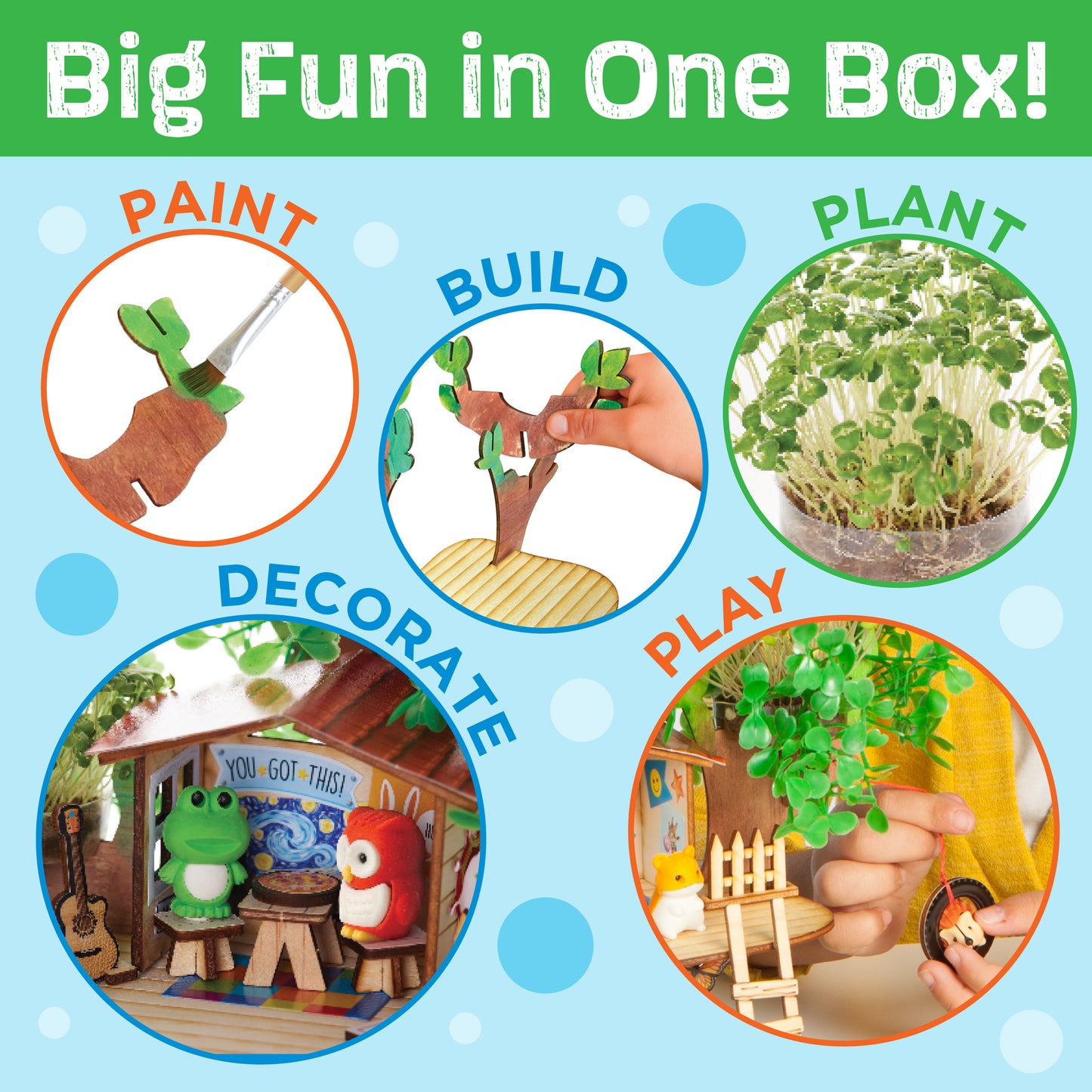 Creativity for Kids Build and Grow Tree House - Eco-Friendly Craft Kit