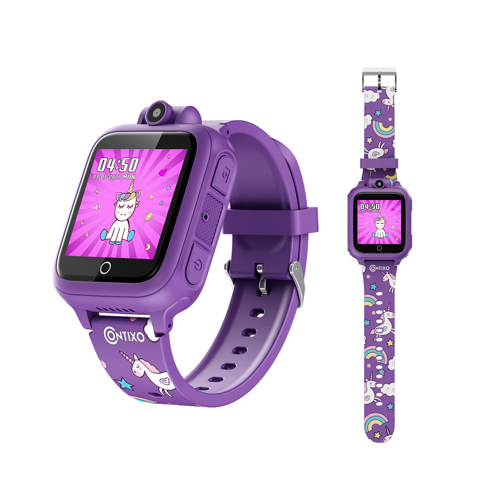 Contixo Kids Smart Watch with HD Touch Screen, Games, Camera, MP3 - Purple