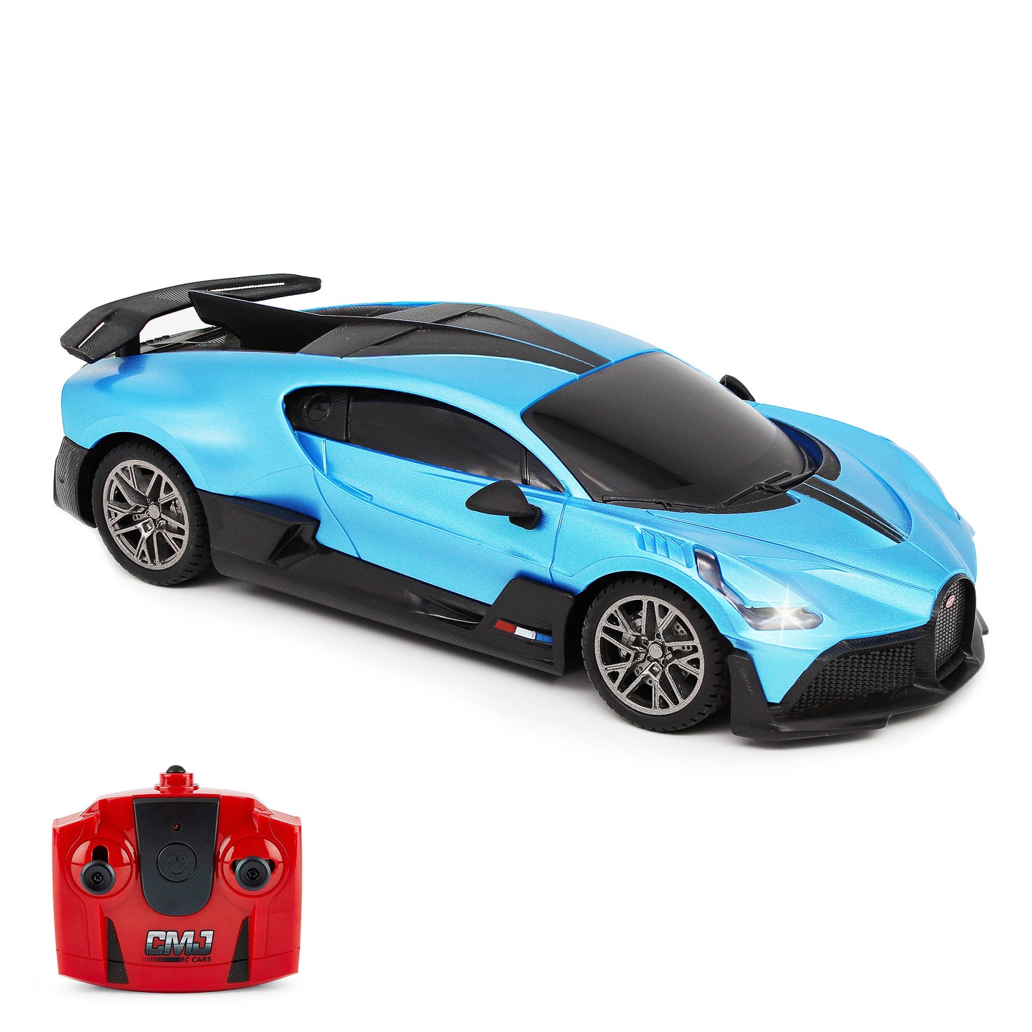 CMJ RC Cars Bugatti Divo Remote Control Vehicle - Blue - 1:24 Scale - 2.4GHz