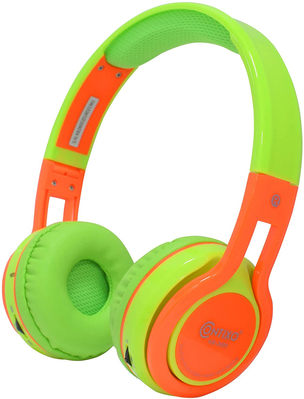 Contixo KB-2600 Kids Foldable Wireless Bluetooth Headphones - Green