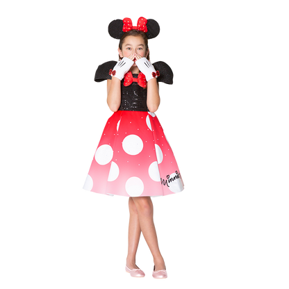 DISNEY MINNIE MOUSE PREMIUM FASHION COSTUME - SIZE 5/6