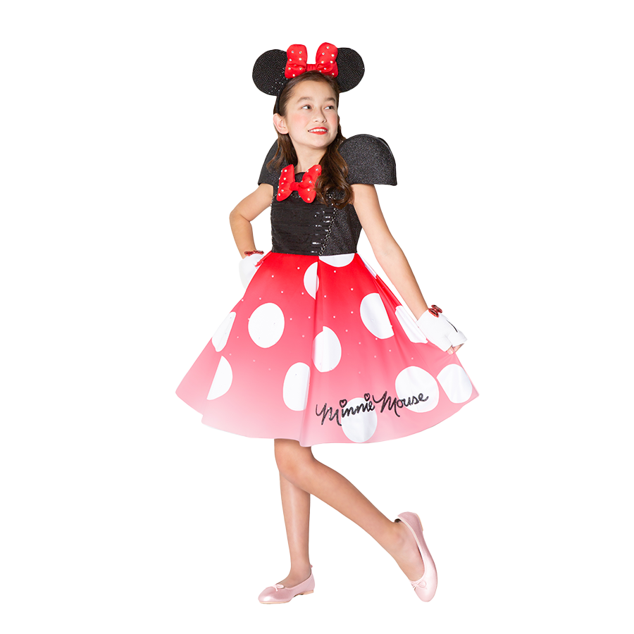 DISNEY MINNIE MOUSE PREMIUM FASHION COSTUME - SIZE 5/6