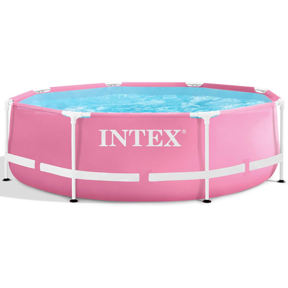 Intex Pink Metal Frame 8' x 30' Above Ground Pool