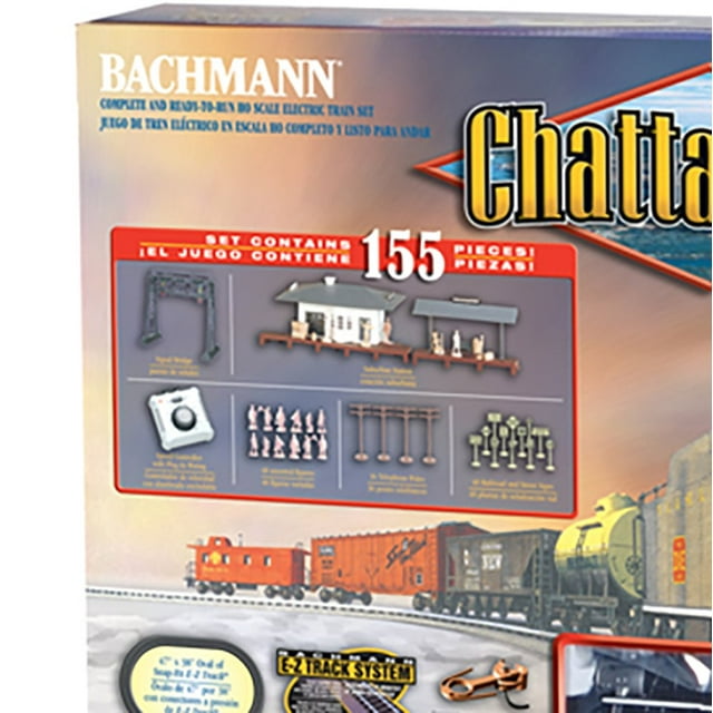 Bachmann Trains - Chattanooga HO Scale Ready To Run 155 Piece Electric Train Set