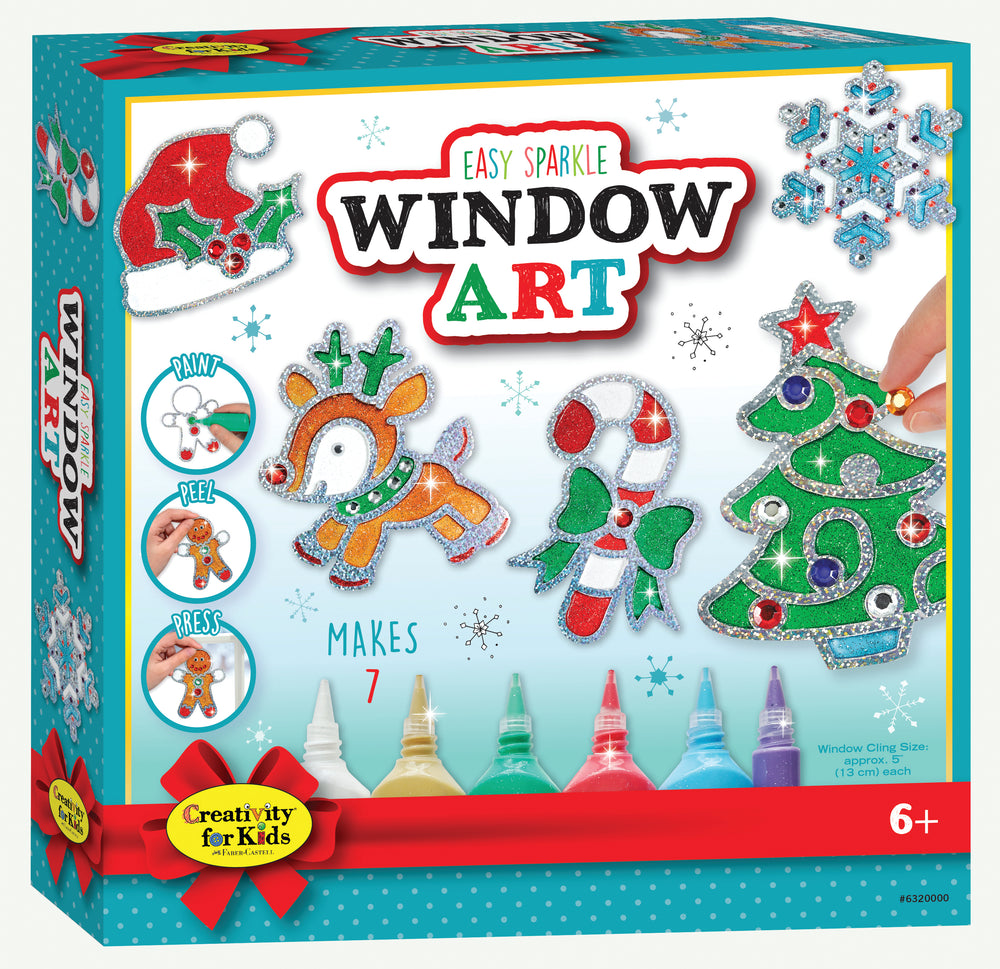 Creativity for Kids Holiday Easy Sparkle Window Art