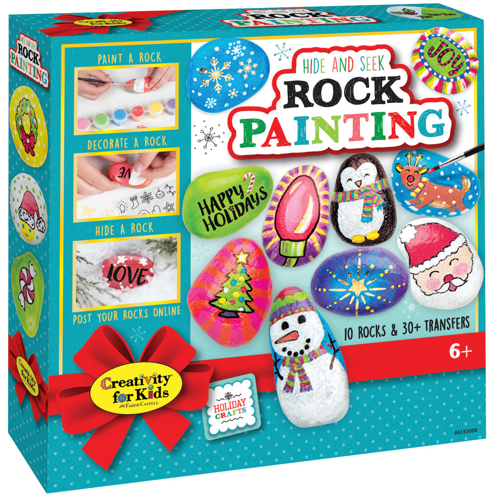 Creativity for Kids Holiday Hide and Seek Rock Painting Kit