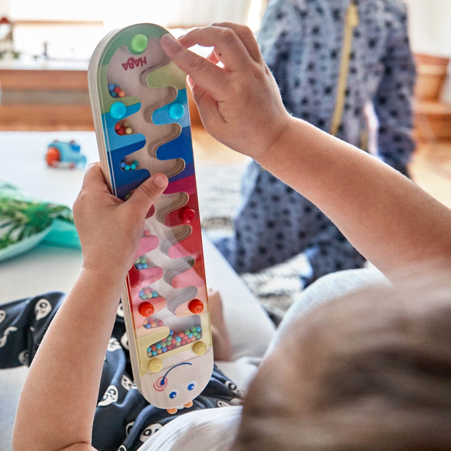 HABA Wormy Rainmaker Musical Shaker for Toddlers