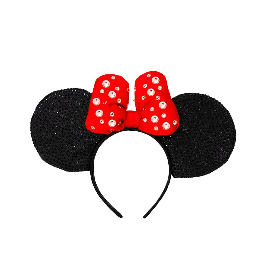 DISNEY MINNIE MOUSE PREMIUM RED SPARKLE EARS