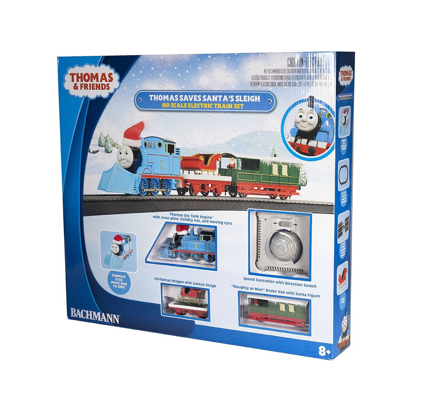 Bachmann Trains - Thomas Saves Santa's Sleigh HO Scale Electric Train Set