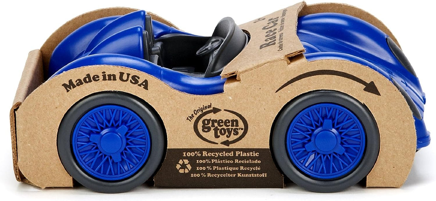 Green Toys Eco-Friendly Toddler Race Car, Durable Recycled Plastic - Blue