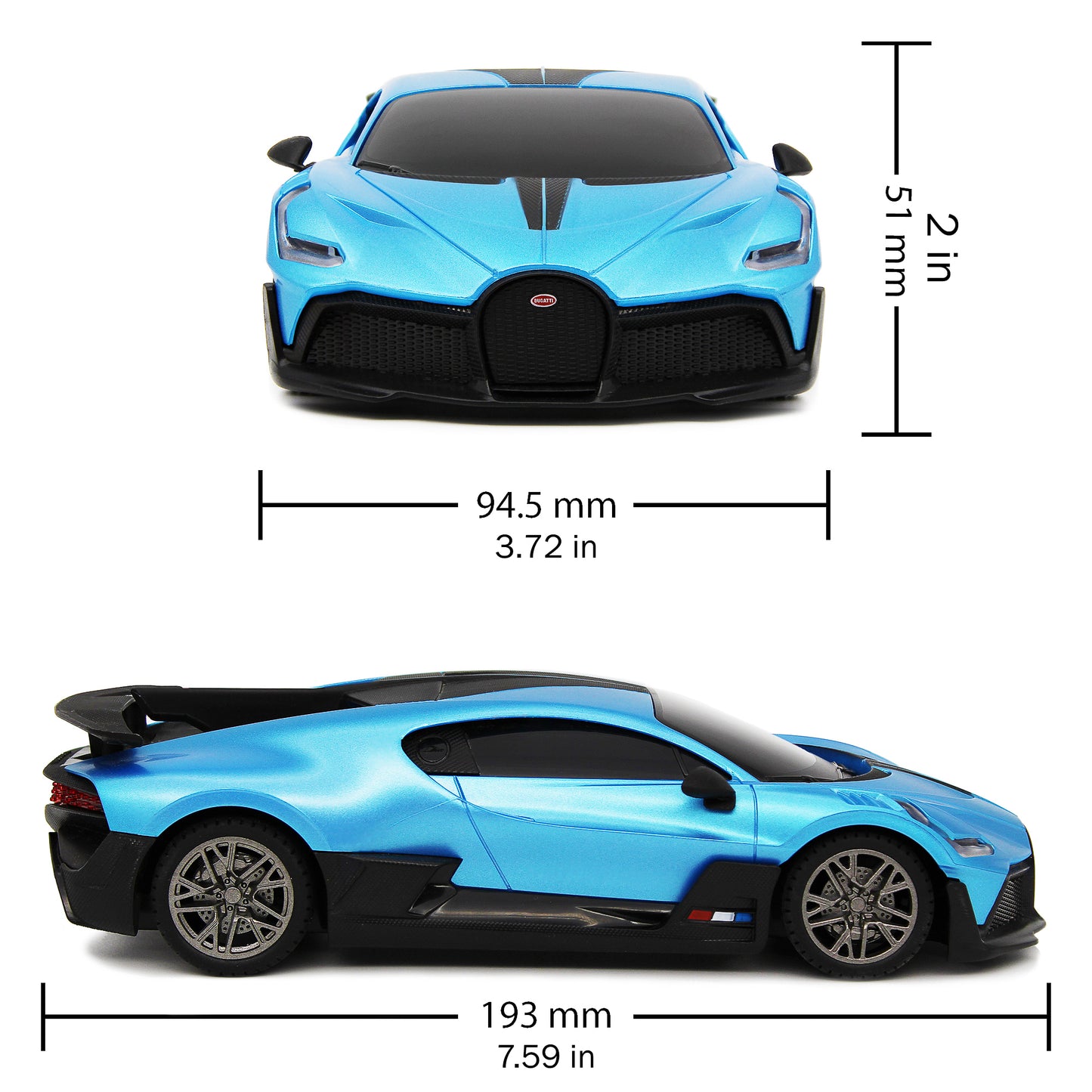 CMJ RC Cars Bugatti Divo Remote Control Vehicle - Blue - 1:24 Scale - 2.4GHz