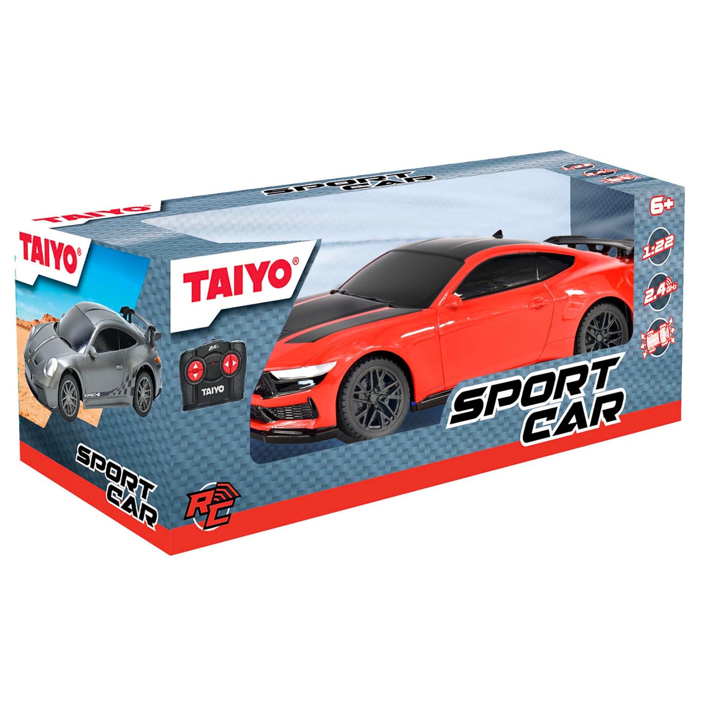 Taiyo Mustang GTD Dark Horse RC Car - 1:22 Scale - 2.4GHz Remote - Battery Operated