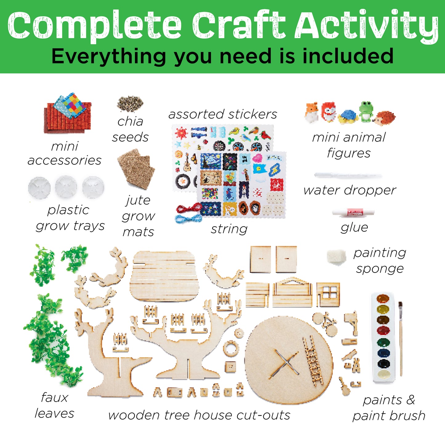 Creativity for Kids Build and Grow Tree House - Eco-Friendly Craft Kit