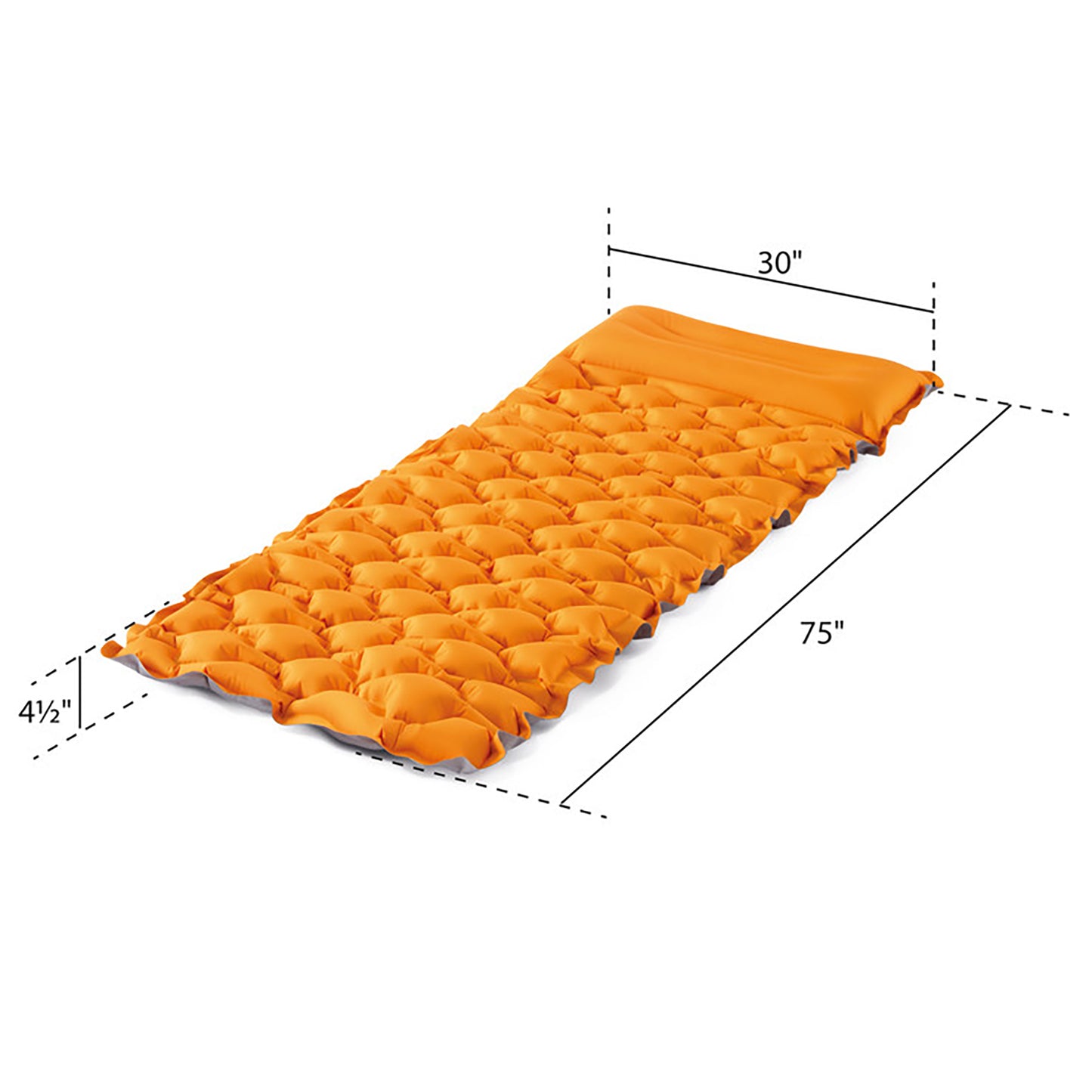 Intex TruAire 4.5" Inflatable Sleeping Pad with Built-In Pillow