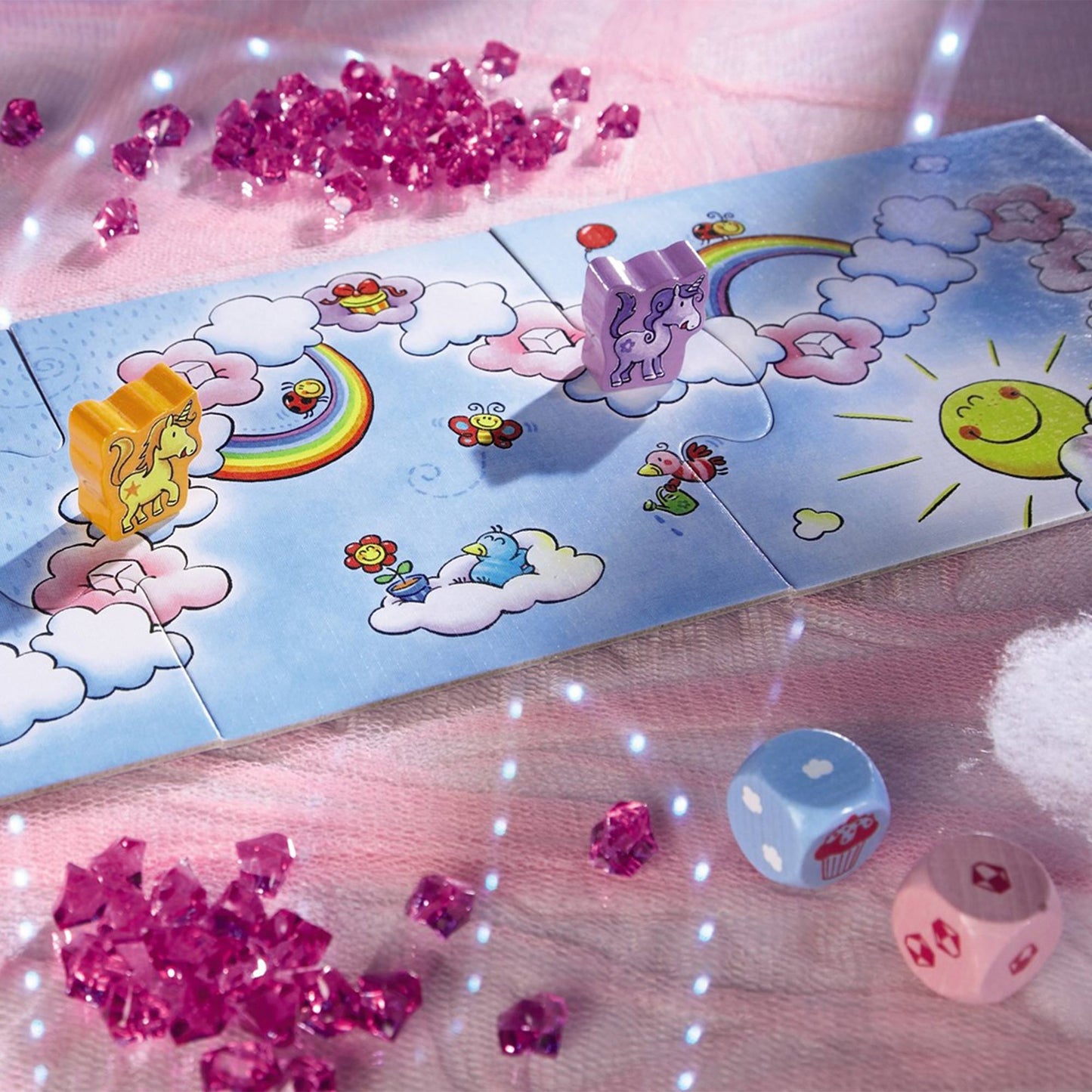 Unicorn Glitterluck Cloud Crystals Magical Board Game