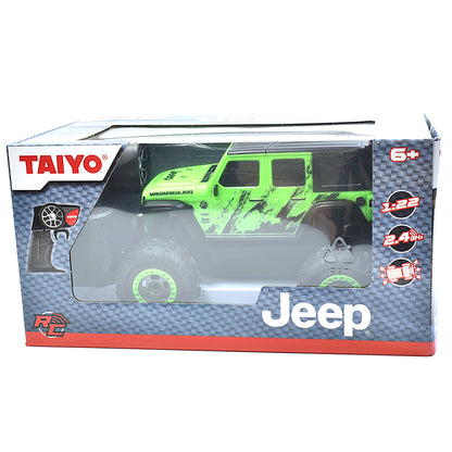 Taiyo 1:22 Scale R/C Jeep Wrangler Sahara - Radio Controlled - Green