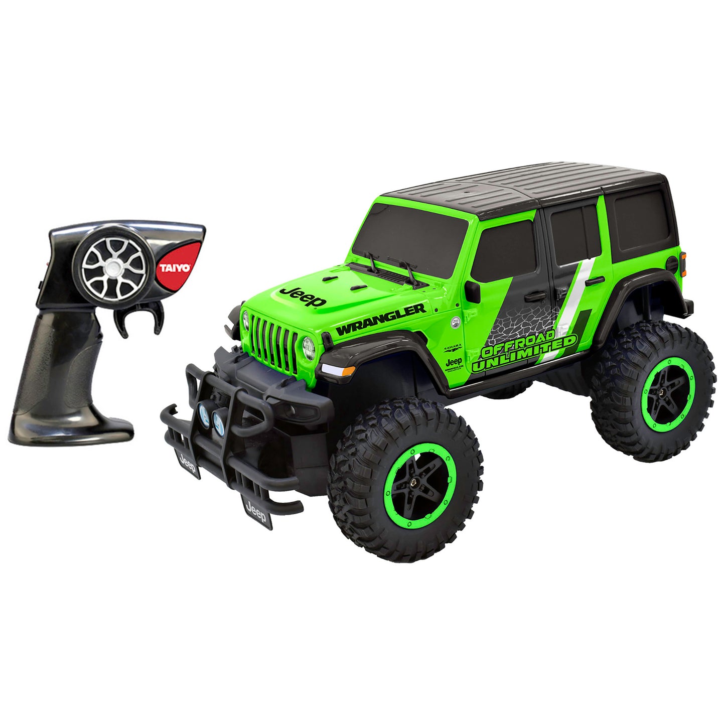 Taiyo Jeep Wrangler Sahara Unlimited 1:16 Scale R/C Vehicle - Green