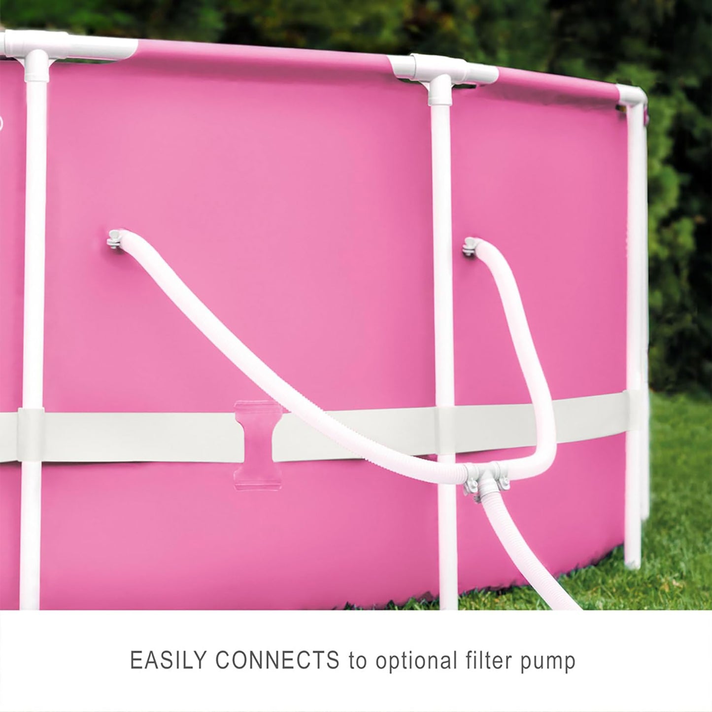 Intex Pink Metal Frame 8' x 30' Above Ground Pool