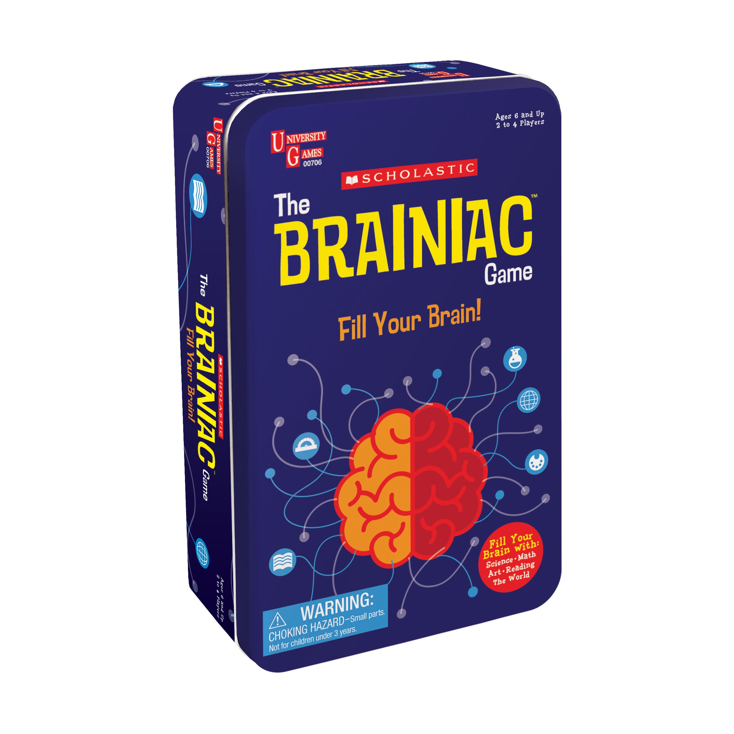 Scholastic Brainiac Game Tin - Interactive Trivia Challenge – Toys