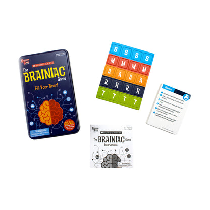 Scholastic Brainiac Game Tin - Interactive Trivia Challenge