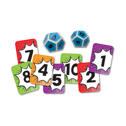 Scholastic Math Match Dice and Card Game - Educational Fun for Ages 6+