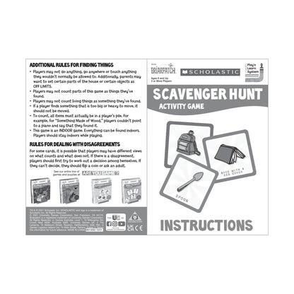 Scholastic Scavenger Hunt Indoor Family Game by Briarpatch