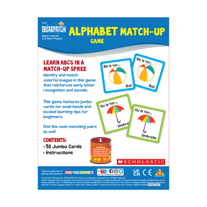 Scholastic Alphabet Match-Up Game - Early Literacy Booster