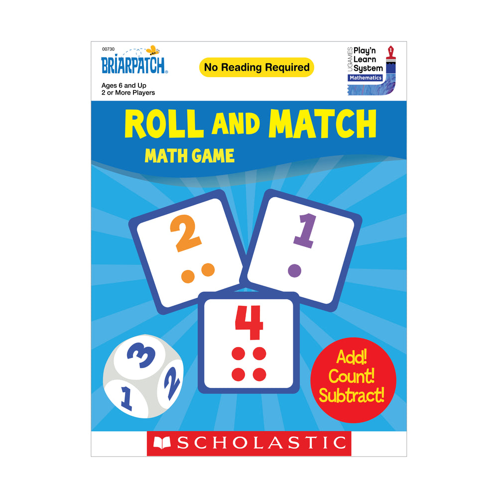 Scholastic Roll and Match Math Game - Dice and Number Fun