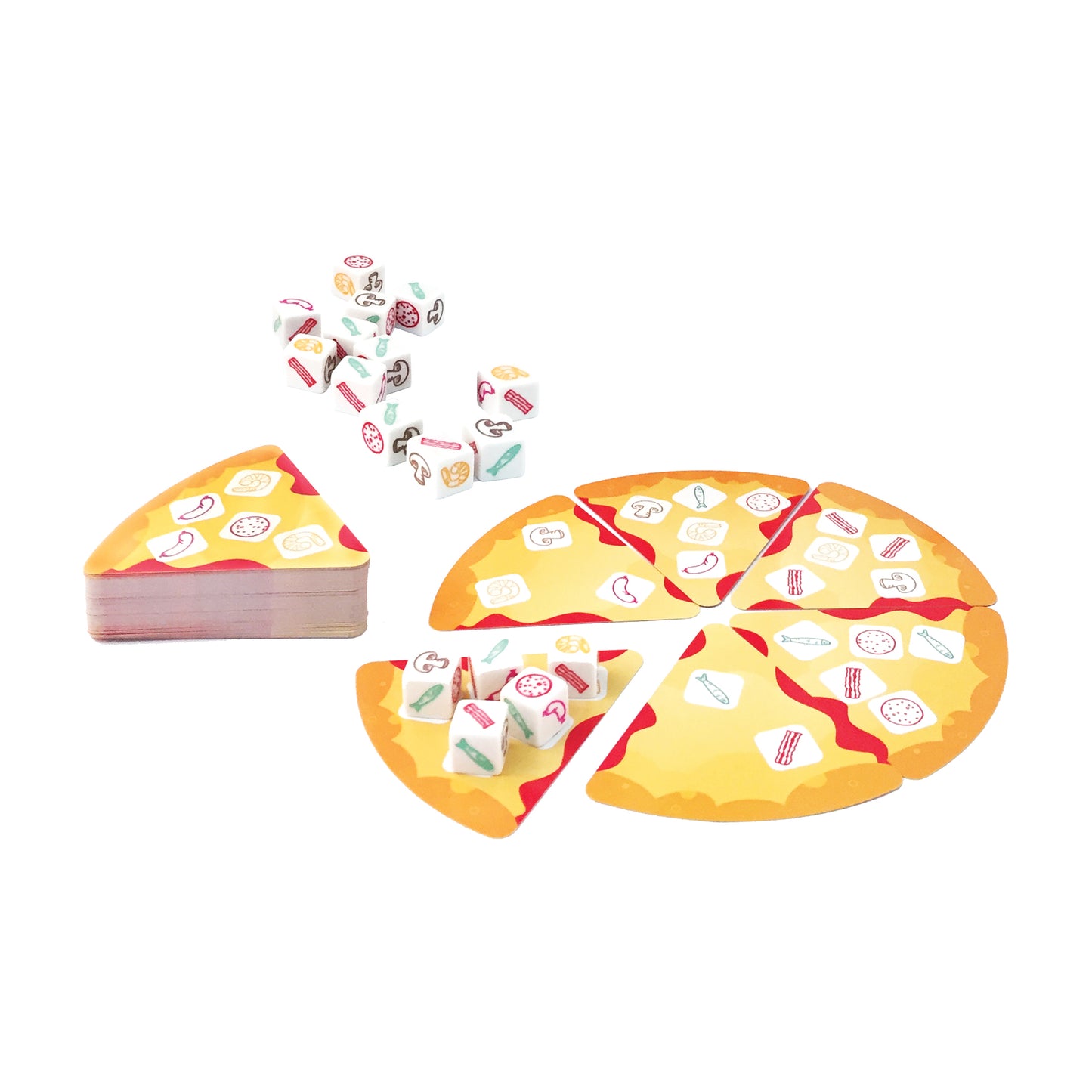 Pizza Party Dice-Tossing Topping Matching Game