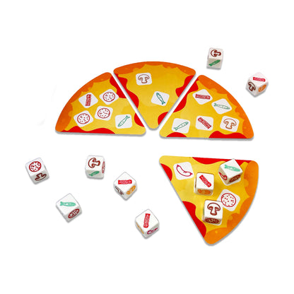 Pizza Party Dice-Tossing Topping Matching Game