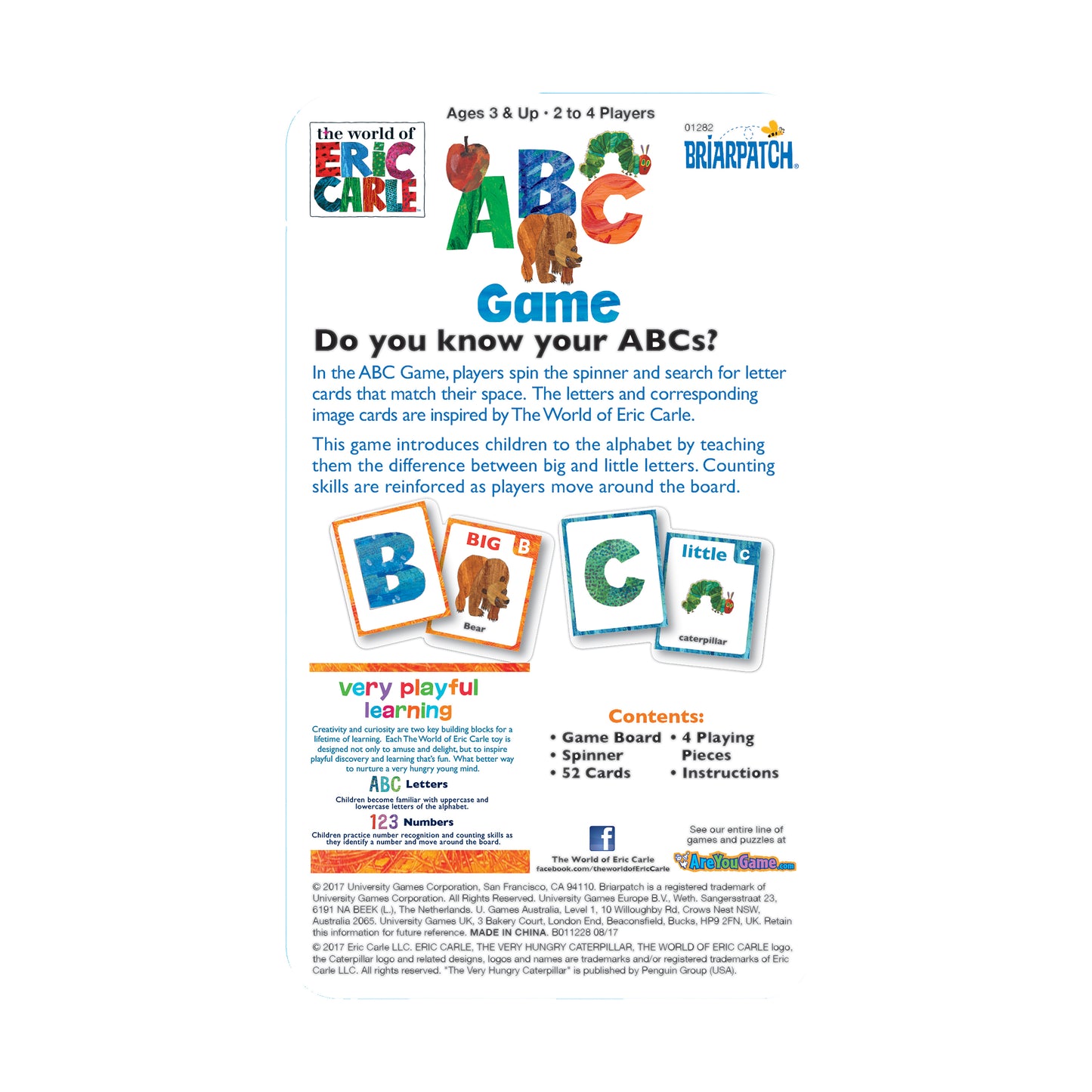 Eric Carle ABC Game in a Tin - Alphabet Adventure