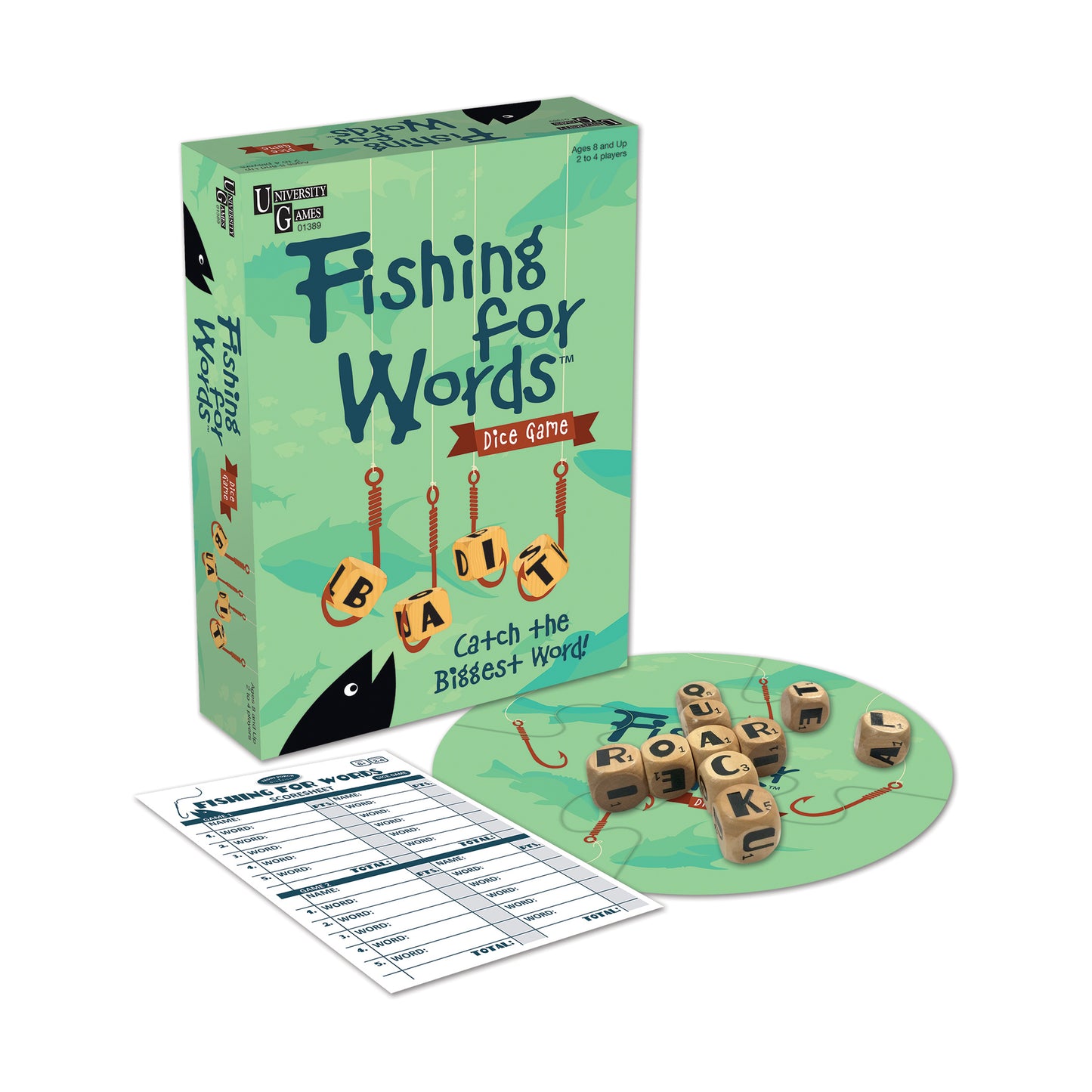 Fishing for Words - Dynamic Word Crafting Dice Game