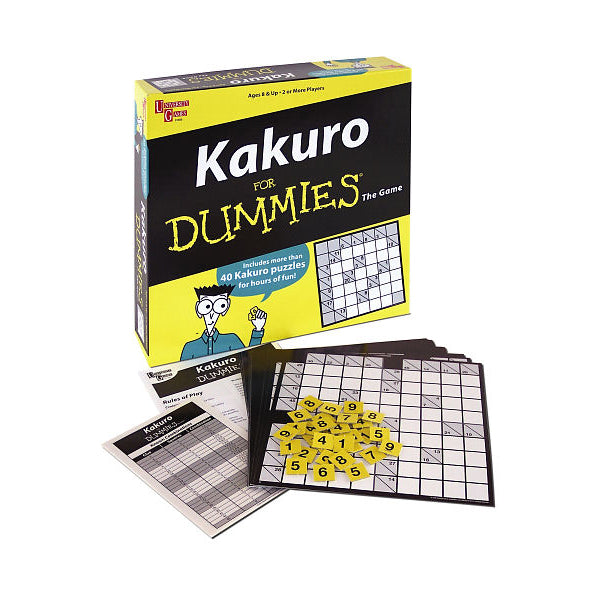 Kakuro for Dummies 121-Piece Puzzle Book Set