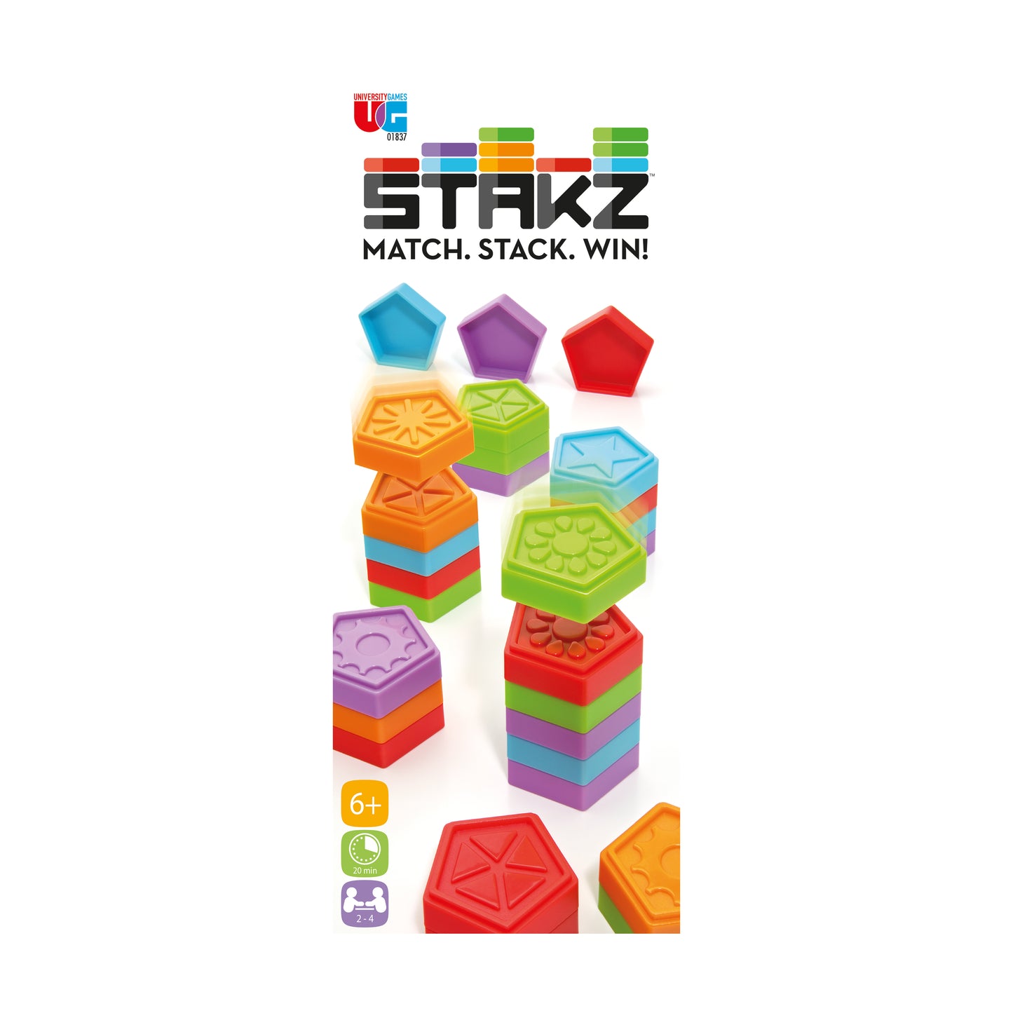 Stakz Strategic Tile-Stacking Game for Families