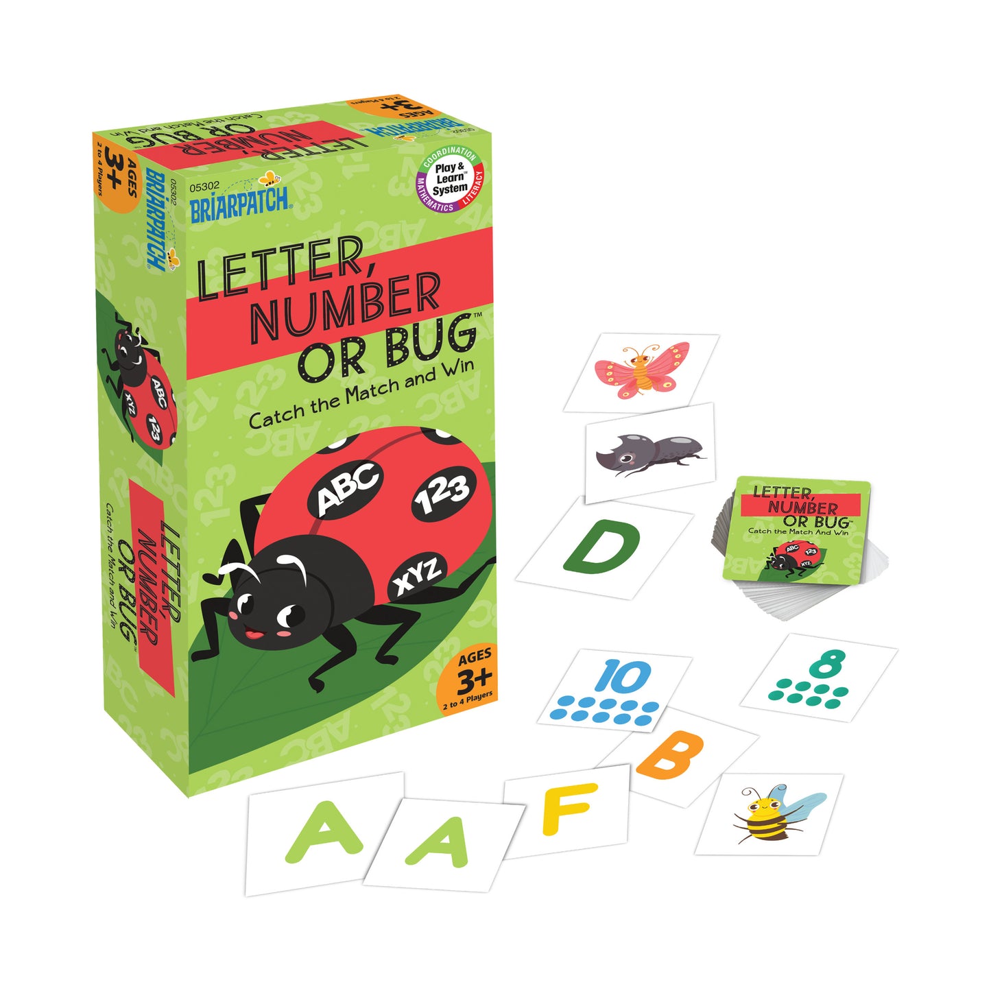 Briarpatch Letter, Number or Bug - Preschool Matching Game