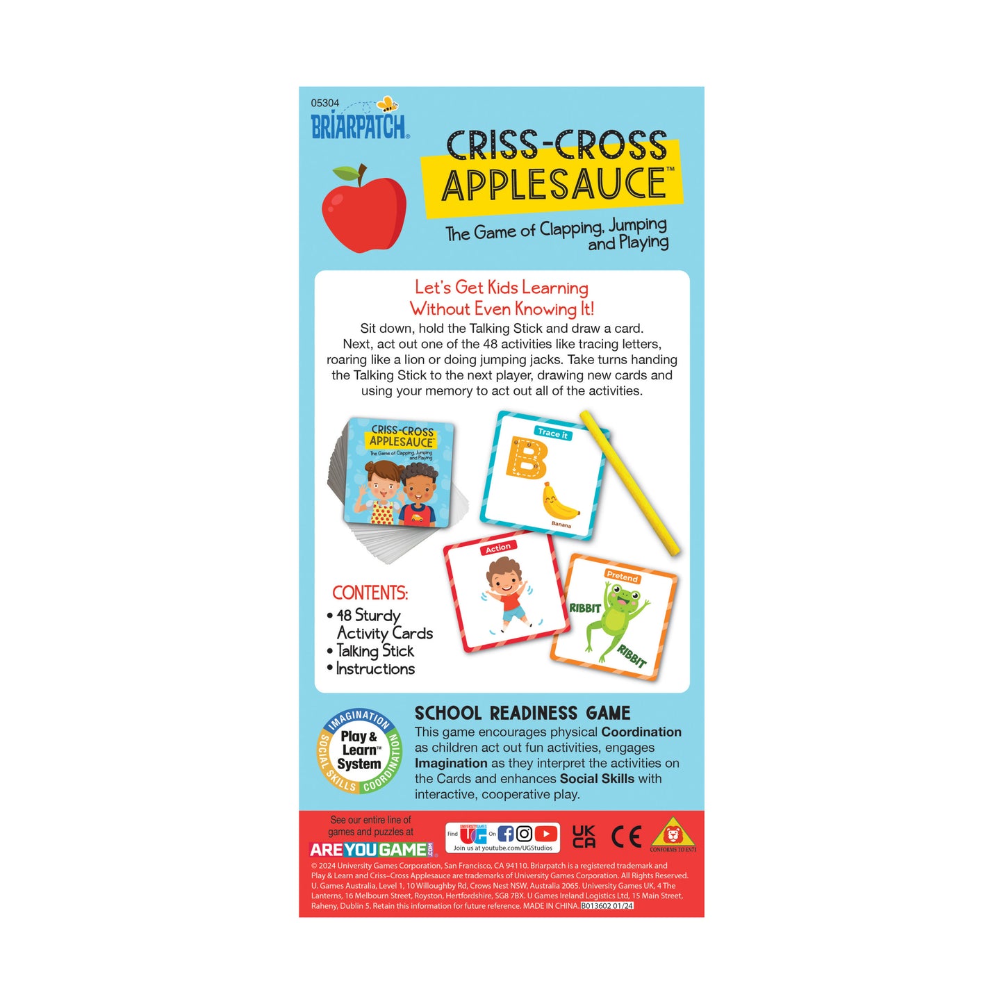 Criss-Cross Applesauce Interactive Learning Game