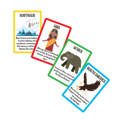 Scholastic The World Explorers Illustrated Fact Card Game