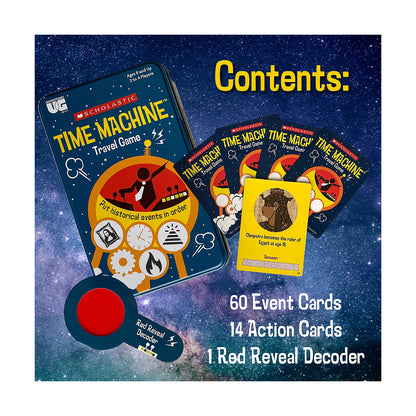 Scholastic Time Machine Educational Travel Game Tin