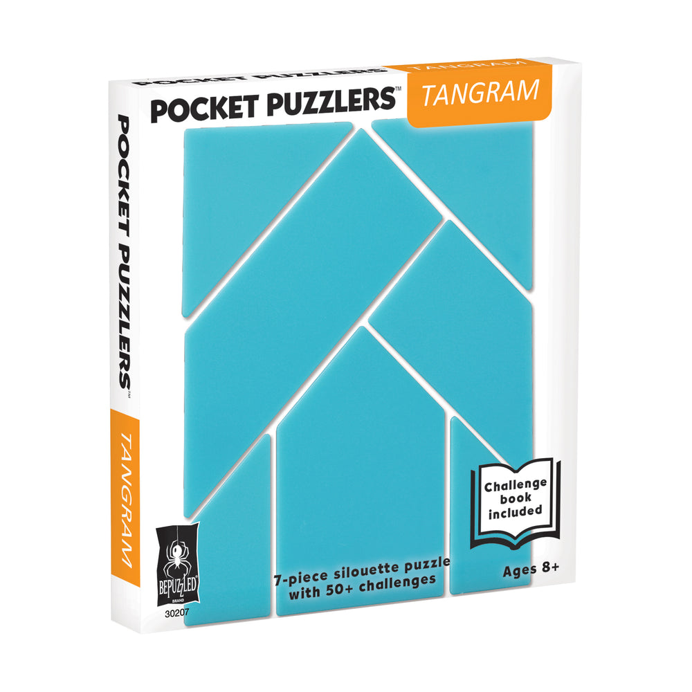 Pocket Puzzlers - Tangram Silhouette Puzzle Set - 7 pc