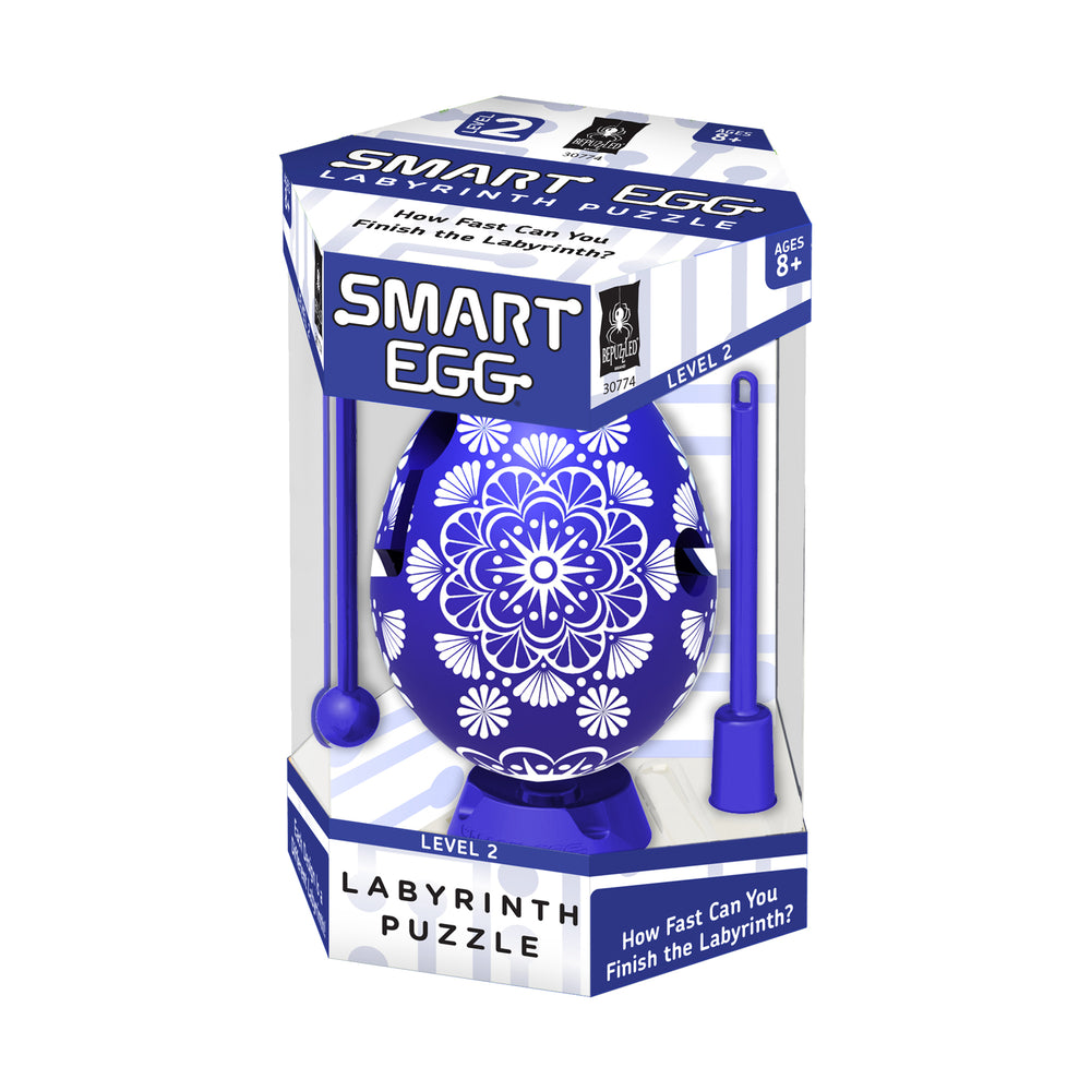 BePuzzled Smart Egg Labyrinth Puzzle - Blue Color Collection