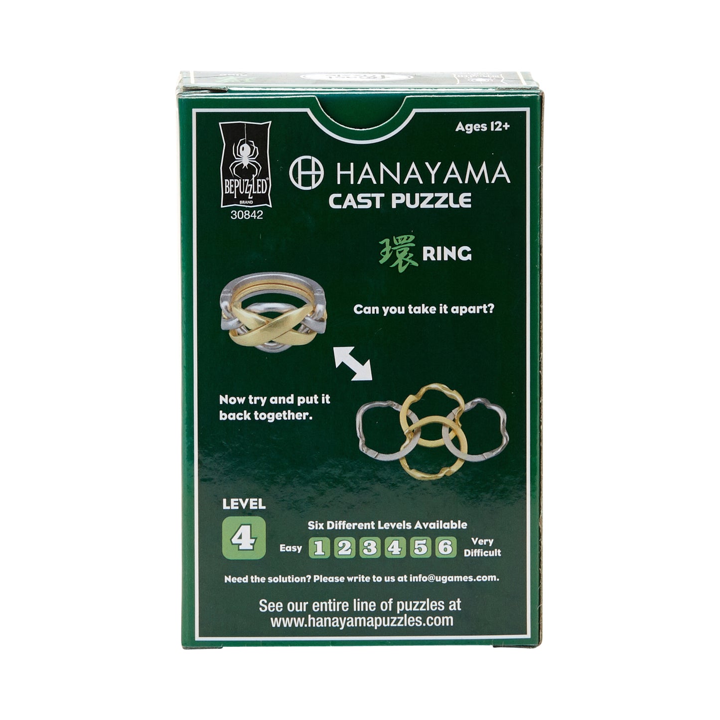 Hanayama Level 4 Cast Puzzle - Ring: A Timeless Test of Skill