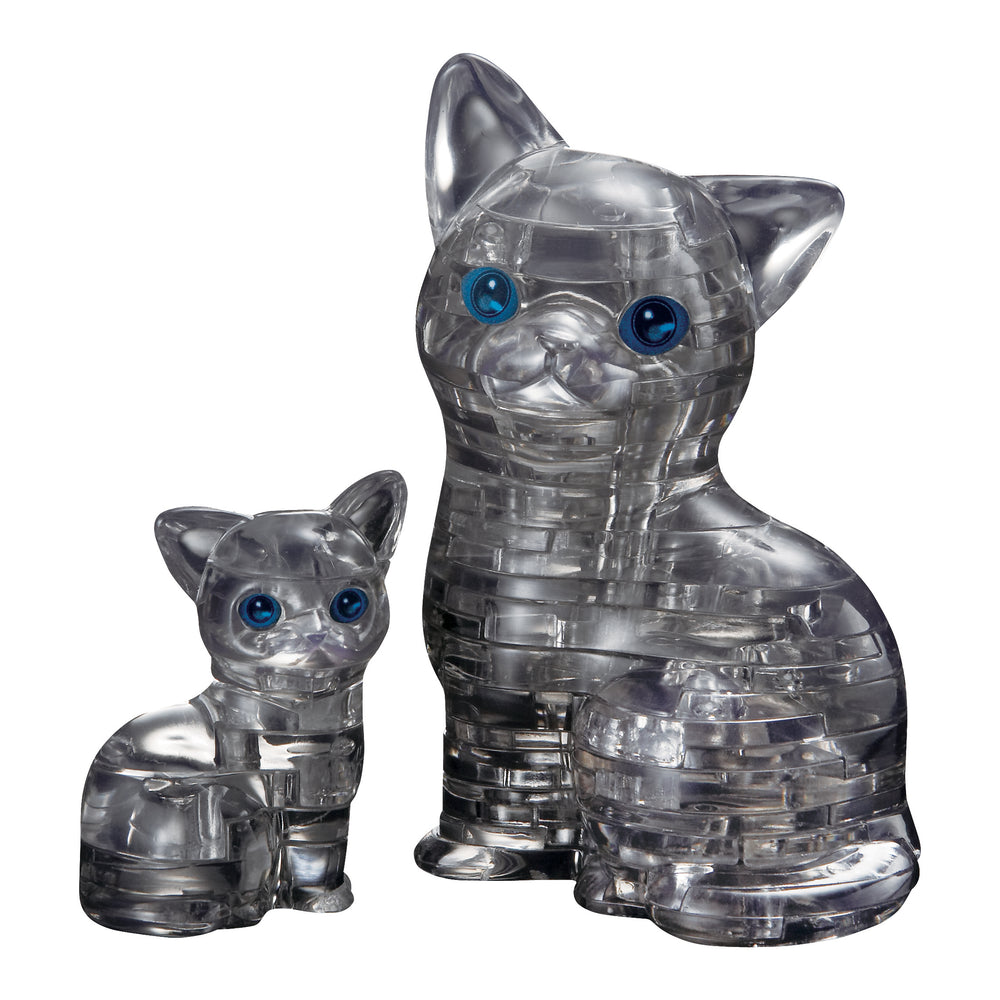 BePuzzled Black Cat & Kitten 3D Crystal Puzzle - 49 pc