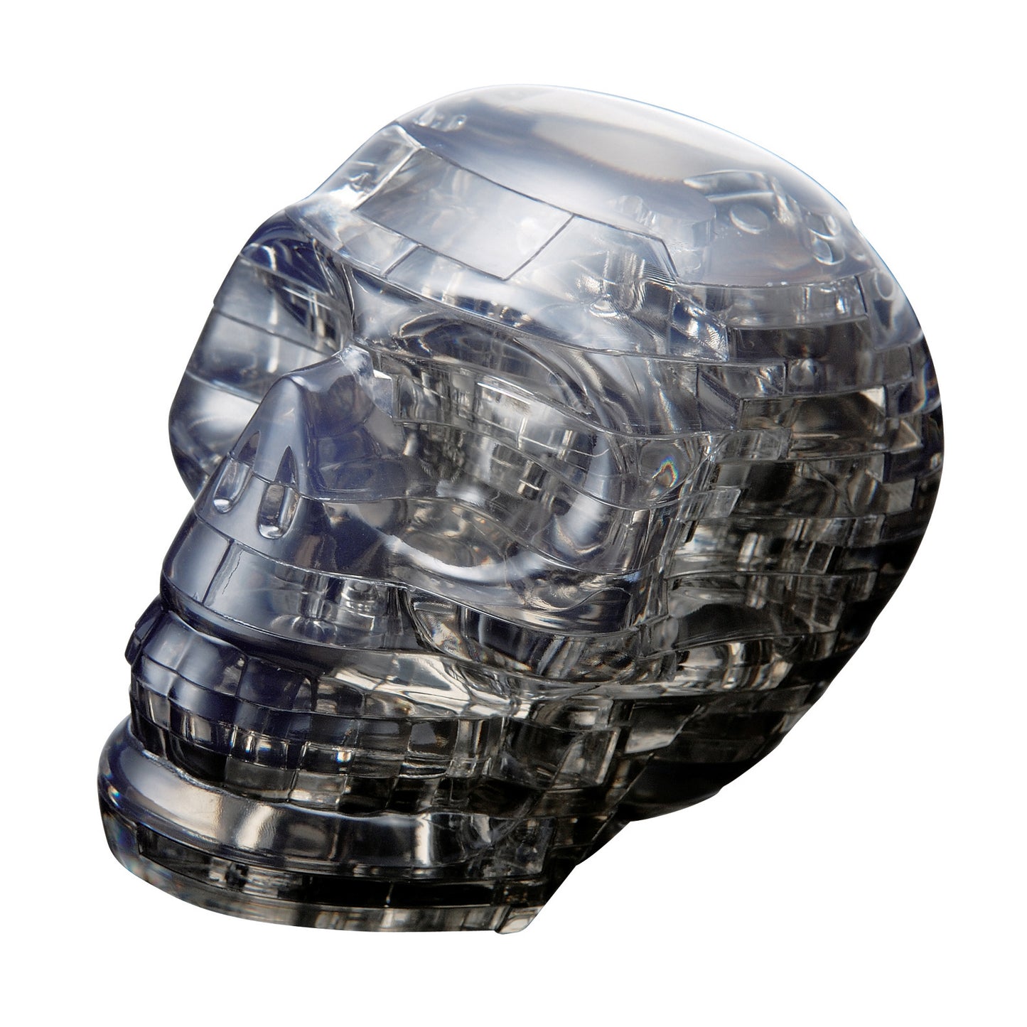 BePuzzled Black Skull 3D Crystal Puzzle - Enigmatic 48-Piece Challenge